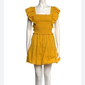 Sea New York Sunny Yellow Ruffle Dress